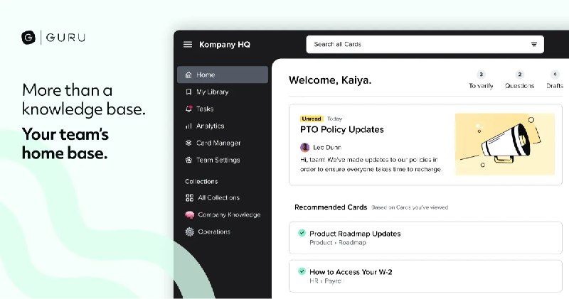Guru | Your company’s all-in-one solution for trusted information